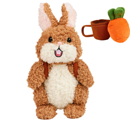PuffPop Cute Bunny Stuffed Animal Plush Toy - Adorable and Lifelike Design, Super Soft, Perfect Christmas&Easter Gift, Stuffed Bunny for Kids, Girls, Boys, and Collectors