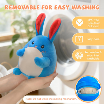 SAIMAND Baby Toys 6-12 Months, Crawling Bunny Baby Toy with 48 Songs & Record Repeat, Interactive Musical Plush Toy for Babies, Rechargeable Dancing Stuffed Animal, Sensory Toy for Toddlers 1-3