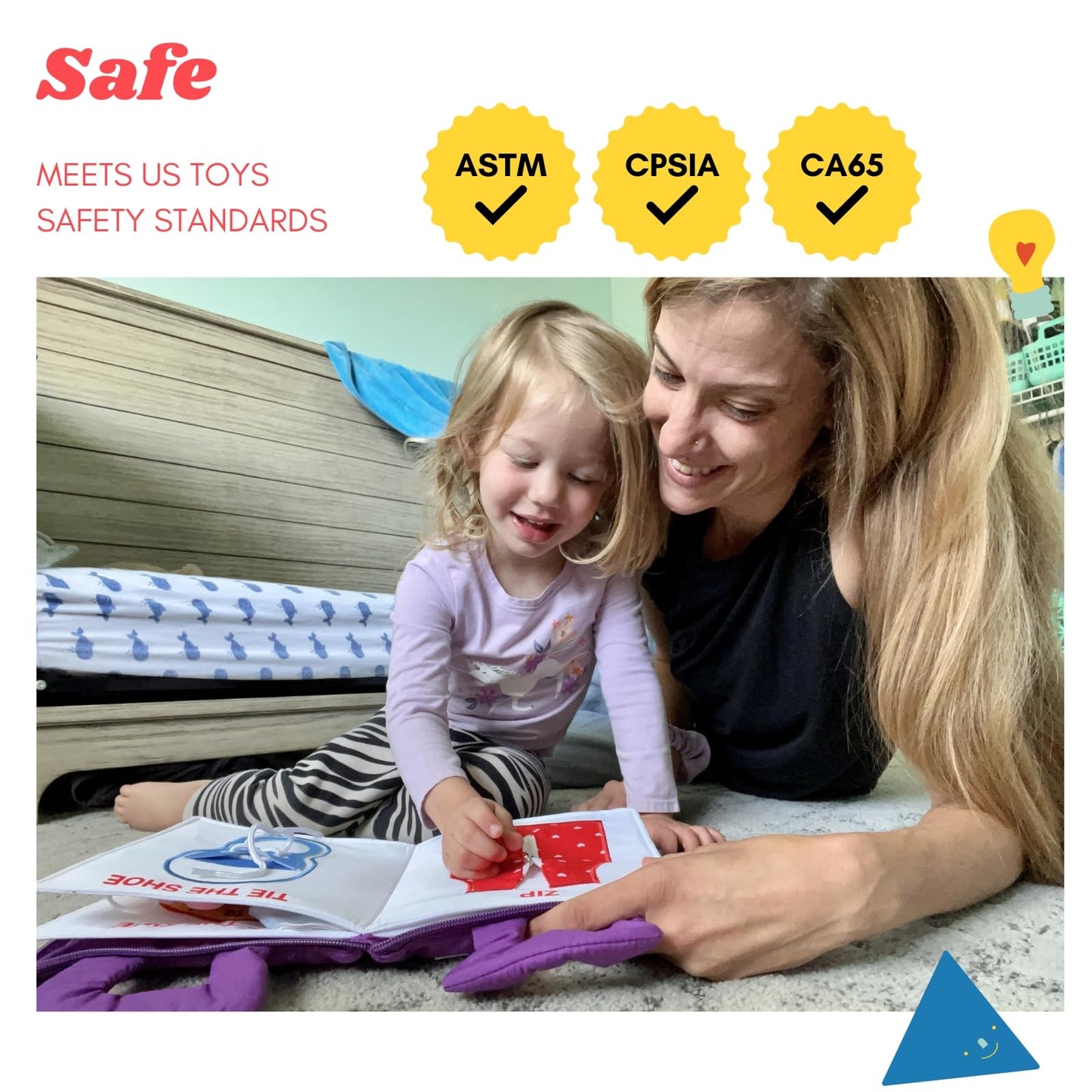 BAVY My Quiet Book - Toddler Travel Car Plane Airplane - All Parts Attached - Activity Montessori Board Book, Travel Toys for Toddlers 1-3, Gifts for 1 2 3 4 Year Old Girl, Birthday Gifts Toys Age 2-4
