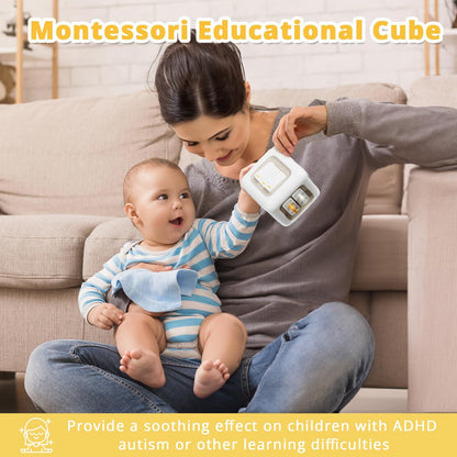 SOCBTNSO Busy Cube Toy for 1 Year Old Boy, Montessori Toys for 1+ Year Old, Travel Sensory Toys for Toddlers 1-3, Learning Fine Motor Skills| 1st Birthday Gifts 6 9 12 Months Baby