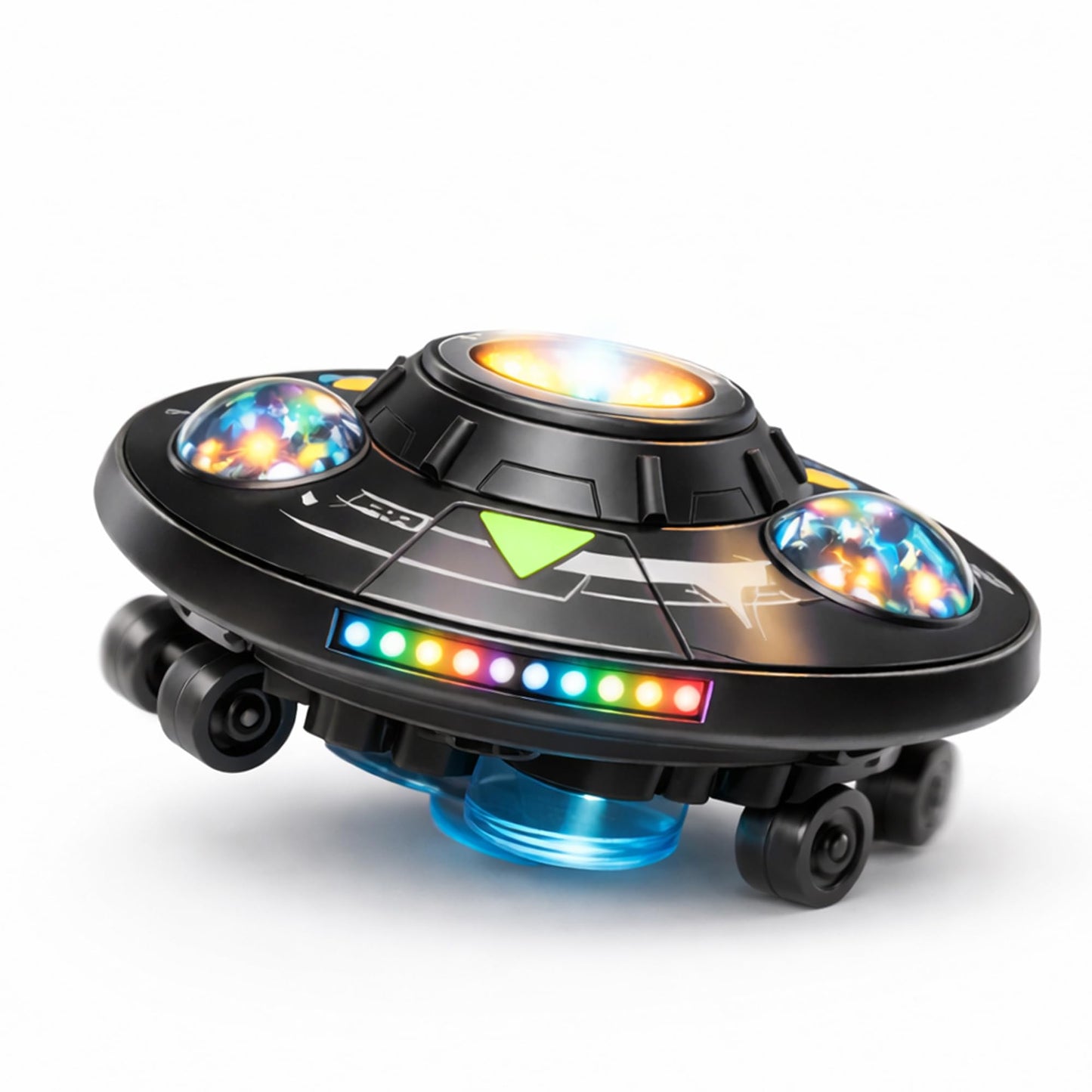 Bubble Machine for Kids - Automatic Bubble Maker with LED Light & Music, Rotating 360° UFO Toys, Safe Bubble Blower for Pets Dogs Cats, Cool Outdoor Toy for 1-3 3-8 Year Old Boys Girls Birthday Gifts