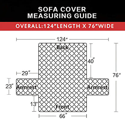 Easy-Going Reversible Couch Cover for 3 Cushion Couch Sofa Cover for Dogs Water Resistant Furniture Protector Cover with Foam Sticks Elastic Straps for Pet Cat (Sofa, Beige/Beige)