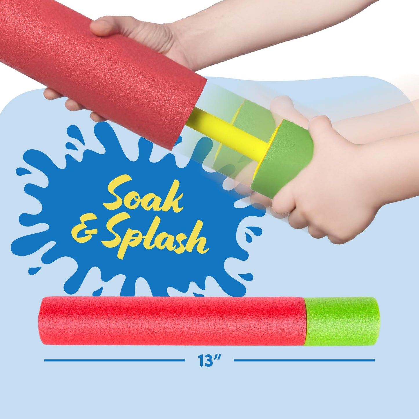 ArtCreativity Water Guns for Kids - 6 Pack - Swimming Pool Toys Water Squirter Gun - Fun Foam Water Blaster Fighting Game Toys - Summer Beach Party Outdoor Activities for Kids Ages 4-8, 6-8, 8-12