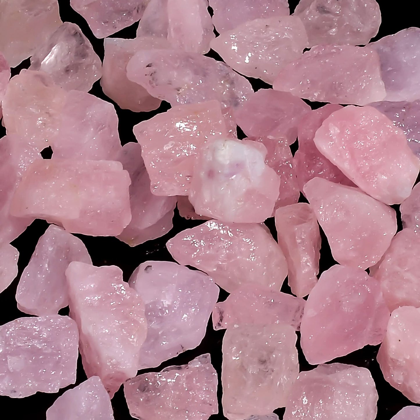GEMKORA 100 carats Raw Pink Morganite Rough Gemstone, Natural Crystals, Healing Stones, Wholesale Lot, Jewelry Making Supply, 10 to 16mm, 8 to 10pcs