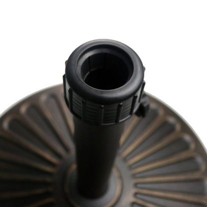 Sunnyglade 18" 30.2-lbs Heavy Duty Round Antiqued Umbrella Base for Patio, Outdoor - Bronze