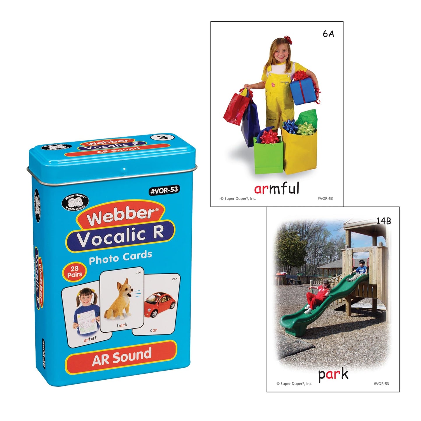 Super Duper Publications | Webber® Vocalic R Photo Card Decks | Educational Learning Resource for Children | Speech Therapy