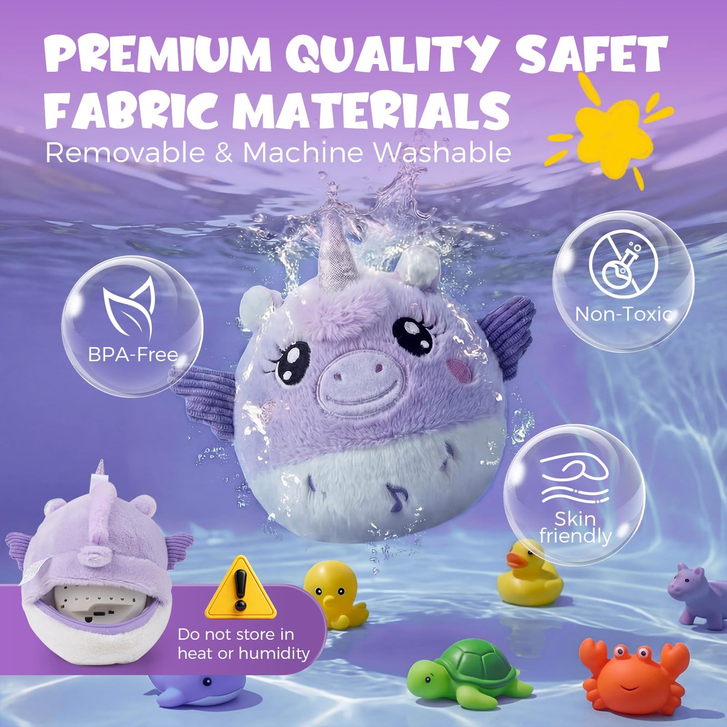 Music Crawling Toy for Baby 6-12 Months, Unicorn Tummy Time Toys & Floor Play Infant Stuffed Animal Toy with Volume Adjustable/Rechargeable/Record, Baby Remote Control Sensory Toy Girl Gift Set