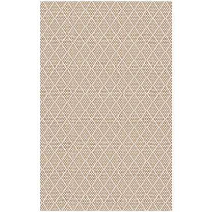 KOZYFLY Small Area Rug 2x3 Ft Washable Entryway Rug Non Slip Rubber Backed Throw Rugs Indoor Door Mat, Braided Cotton Floor Carpet for Front Entrance Front Door Sink Foyer, Tan/Beige