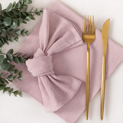 Socomi Cloth Napkins Pink Summer Washable Reusable Bulk Linen Cotton Napkins Set of 4 17"x17" for Wedding Party Bridal Baby Shower Birthday Dining Table Decorations