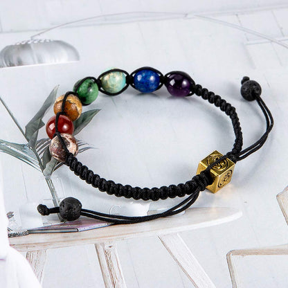 Bivei Chakra Bead Bracelets for Women - 8mm 7 Chakra Healing Bracelet With Real Stones Anxiety Meditation Yoga Gemstone Jewelry