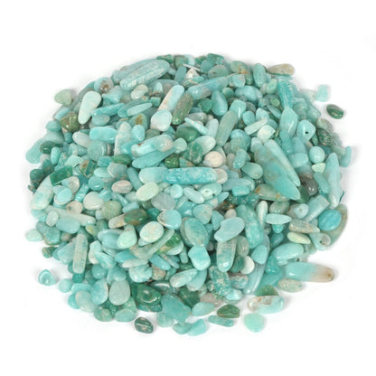 Natural Brazilian Amazonite Polished Chips Crushed Tumbled Stone Crystal Healing Embellishments 100 grams