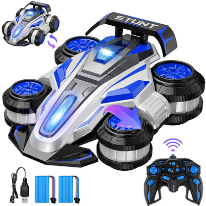 ZSYMIMRC High Speed Drift Remote Control Stunt Deformation Car, Birthday Gifts, for Boys and Girls 4-16 Years Old (Blue)