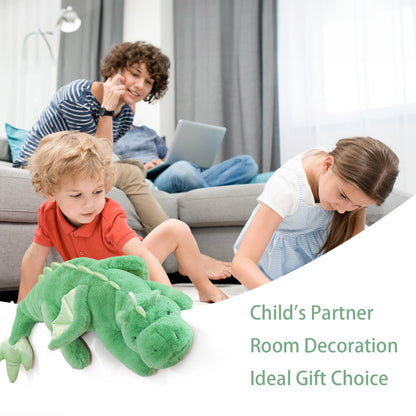 YOUBLEK 40In 5Lb Weighted Stuffed Animals,Cute Plush Dragon,Weighted Stuff Dinosaur Toy for Kids Adult Gift or Decoration (5lb, Green)