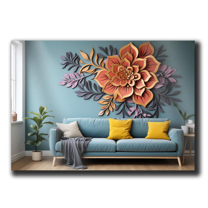 Scandinavian Folk Art, Black and Beige Abstract Botanical Wall Art for Scandinavian Home Decor, Wall Art, Home Decor