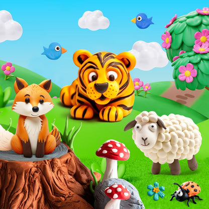 FAGNBED Air Dry Clay 138 Colors, Modeling Magic Clay Set with 5 Sculpting Tools, Gift for Ages 3-12 Boys and Girls