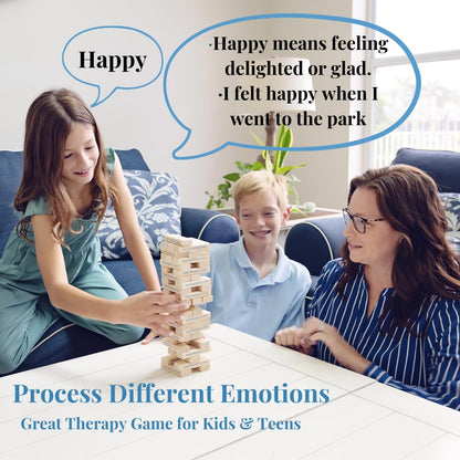 Feelings Builder - Therapy Games for Kids & Teens, Therapist Office Must Haves, Anger Management Toys, CBT Game for Kids, Teens, and Adults, Therapy Tools, Mental Health Games, ADHD Tools