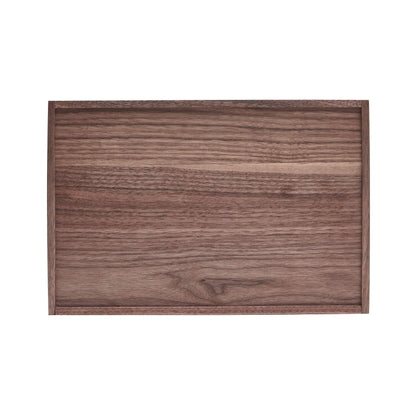 pandapark Wood Organizer Tray,Black Walnut,Desk & Drawer Storage Box (Walnut Master)