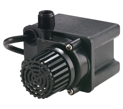 Little Giant PE-2.5F-PW 115 Volt, 1/28 HP, 475 GPH Submersible Direct Drive Pump for Small Ponds or Fountain with 15-Ft. Cord, Black, 566612