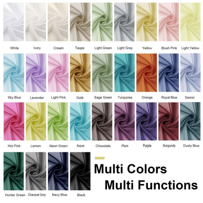 OWENIE Sheer Curtains 84 inch Length, Ivory Sheer Cutains 2 Panels Set for Bedroom/Living Room, Rod Pocket Voile Fimly Drapes, 2pcs, Each 42" W x 84" L