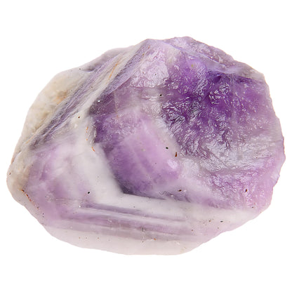ANAYA AGATE Chevron Amethyst 2 Pcs Raw Crystals Rough Gemstones w/Authenticity Card, Velvet Pouch - Large 1.25–2.0" Raw Stones for Tumbling, Cabbing, Polishing, Cutting Natural Healing Crystals for Home Decor, DIY Stones