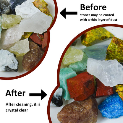 Raw Crystals, Large 1.2-2.0" Healing Crystal Natural Rough Stones for Intuition,Chakra,Meditation,Decoration,Polishing,Energy Work (Redquartz, 3.5oz-0.8-1.2"raw Crystals)