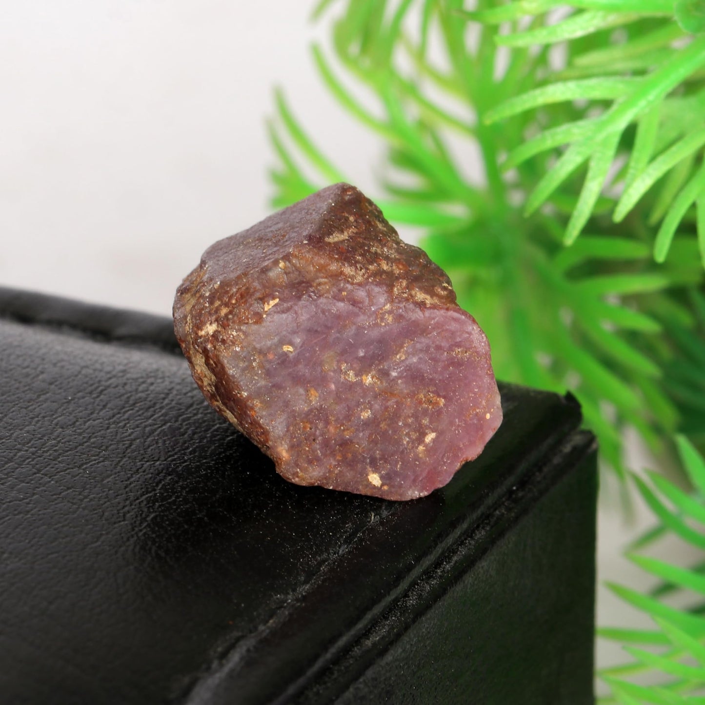 GEMHUB A Grade Natural Raw Rough Red Ruby 26.35 Ct Healing Crystal Rough Ruby Stone for Cabbing