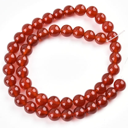 10mm Carnelian Beads Round Gemstone Loose Beads for Jewelry Making (36-38pcs/strand)