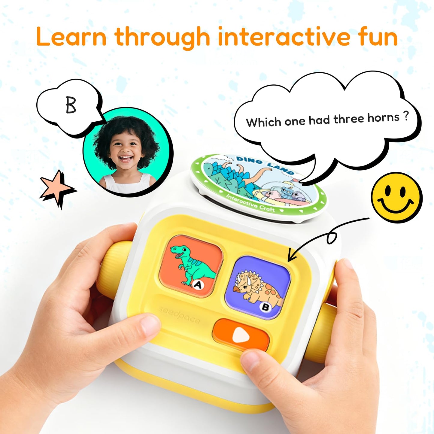 seedpace Super Wings Story Machine for Kids: Screen-Free Player with 5 Story Books, 130 Stories, 712 Minutes, Bluetooth Speaker, Robot Pet, Educational Toy, Learning, Toddlers Gift
