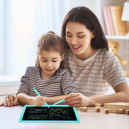 Toys for 3 4 5 6 7 8 Years Old Boys Girls, LCD Writing Tablet 15 Inch Doodle Board, Electronic Drawing Pads Drawing Tablet, Educational Birthday Gift for 3-6 Years Old Kids Toddler (Blue)