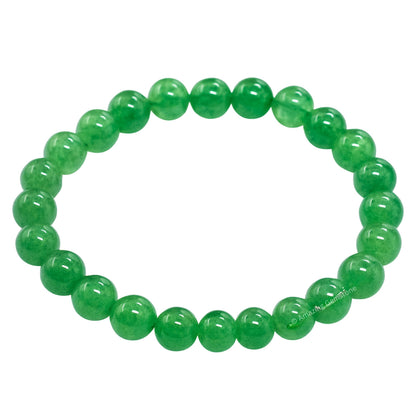 Amazing Gemstone Crystal Bracelet for Women Men's Gifts - Protection Healing Crystal Bracelet - 8mm Gemstone Beaded Stretchable Bracelet Pulseras Para Hombres Mujer Stocking Stuffers Mothers Day Gift (Green Strawberry Quartz)