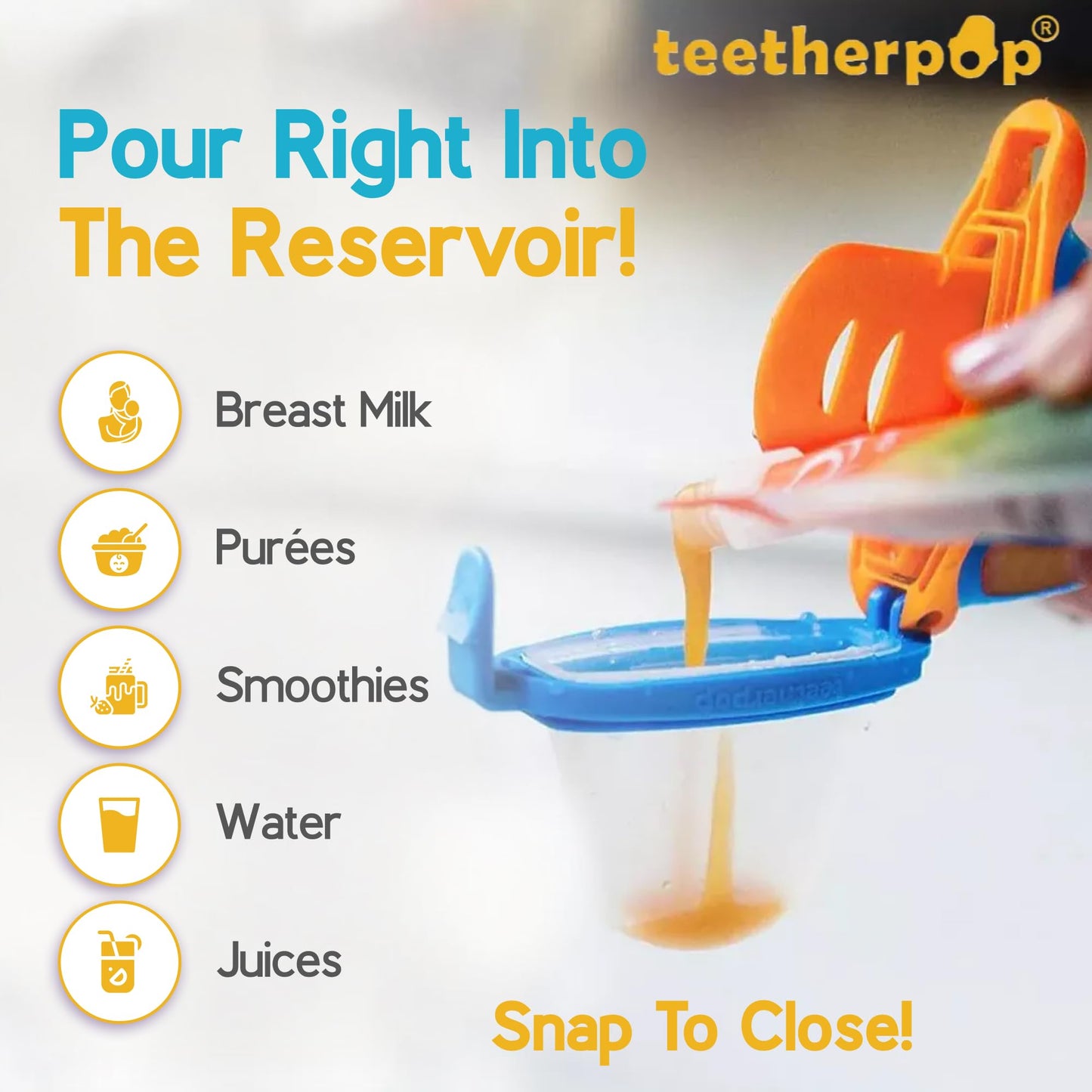 Teetherpop Fillable Freezable Teethers for Babies - Breastmilk Teether with Spill-Proof Sippy Slits – Teething Popsicle for Baby, Liquids & Purées, Cooling Teething Relief Feeder Pacifier - Pink Set