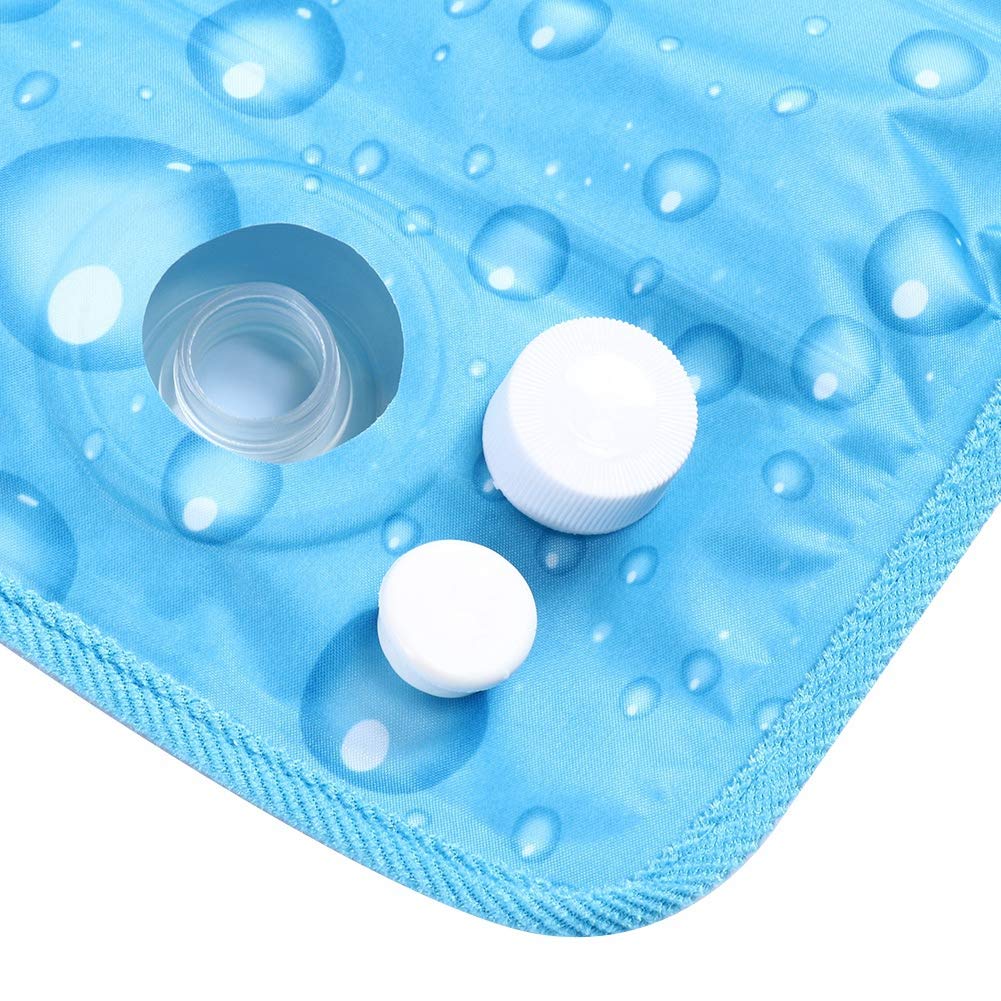 Cooling Mat, Cool Pillow Ice Pillow, Water Filling Ice Pillow Chair Pad, Multifunctional Children Adult Ice Pillow Water Seat Cushion Baby, Children, Student, Office, Car,
