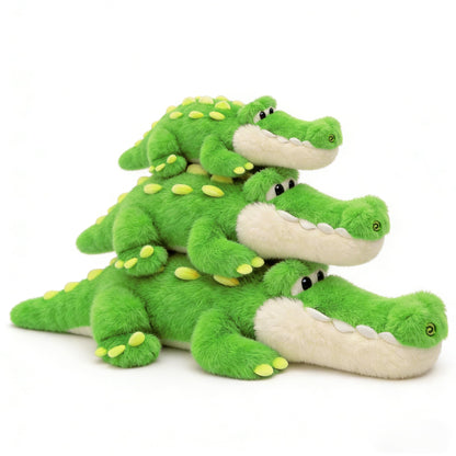 TITQWOP Alligator Stuffed Animal Plush Toy, Lying Flat Crocodile Hugging Pillow, Soft Long Plush for Kids & Adults, Cute Green Alligator Plush for Bed, Sofa, Gift 35.4in
