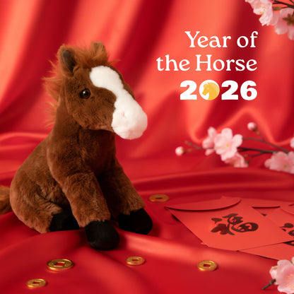 The Petting Zoo Horse Stuffed Animal Plushie, Gifts for Kids, Wild Onez Farm Animals, Horse Plush Toy 12 inches