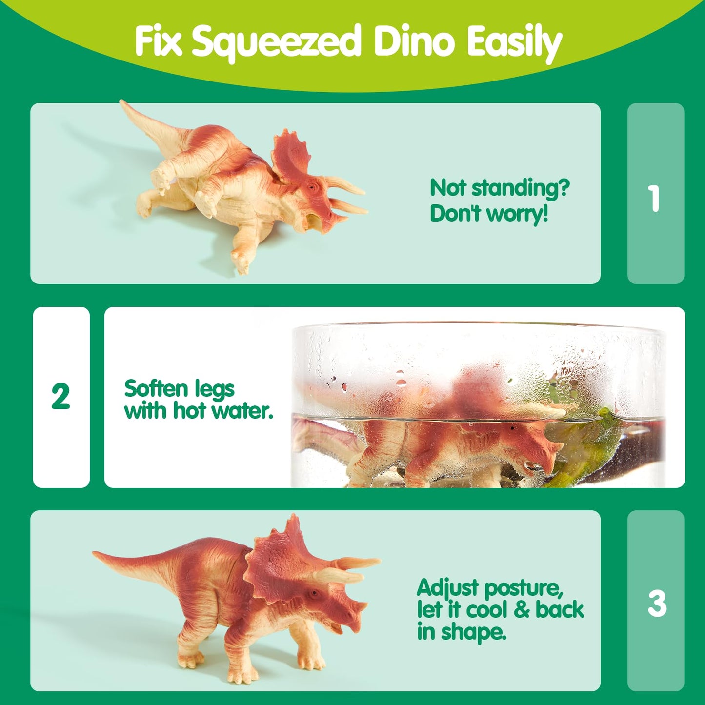 COCO&Friends Dinosaur Toys for Kids 3-5 - Portable Dinosaur Backpack Play Set with Foldable 3D Mat, Pretend Play Toy for 4 Year Old Boy Birthday Gift - Travel Outdoor Beach Toys for Kids Ages 4-8