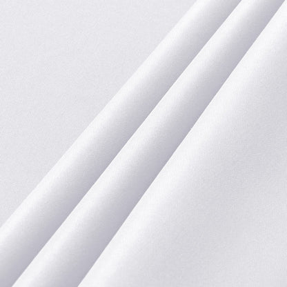 sancua 2 Pack White Tablecloth 60 x 102 Inch, Rectangle 6 Feet Table Cloth - Stain and Wrinkle Resistant Washable Polyester Table Cover for Dining Tables, Buffet Parties and Camping
