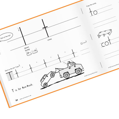 Learning Without Tears, Letters and Numbers for Me, Student Workbook, Age 5+, Kindergarten, Handwriting Practice, Writing Book, School & Home, Language Arts, Tutoring