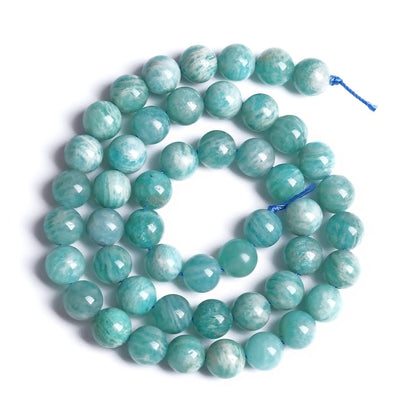 6MM 60PCS Natural Stone Amazonite Gemstone 2A Grade Crystal Loose Beads for Jewelry Making DIY Bracelet Necklace 1 Strand