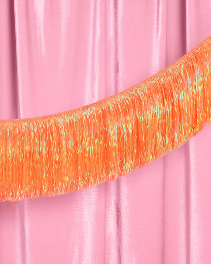 xo, Fetti Orange Fringe Banner - 4 ft | Showgirl Party Garland, Halloween Decor, Birthday Backdrop, Fiesta Vibes, Fall Party Decorations, Girly Celebration