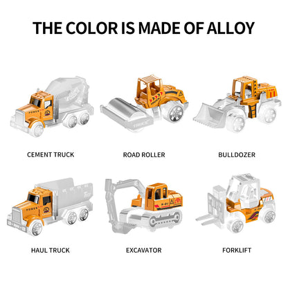 TEMI Toddler Toys for 3 4 5 6 Years Old Boys, Die-cast Construction Toys Car Carrier Vehicle Toy Set w/Play Mat, Kids Toys Truck Alloy Metal Car Toys Set for Age 3-9 Toddlers Kids Boys & Girls