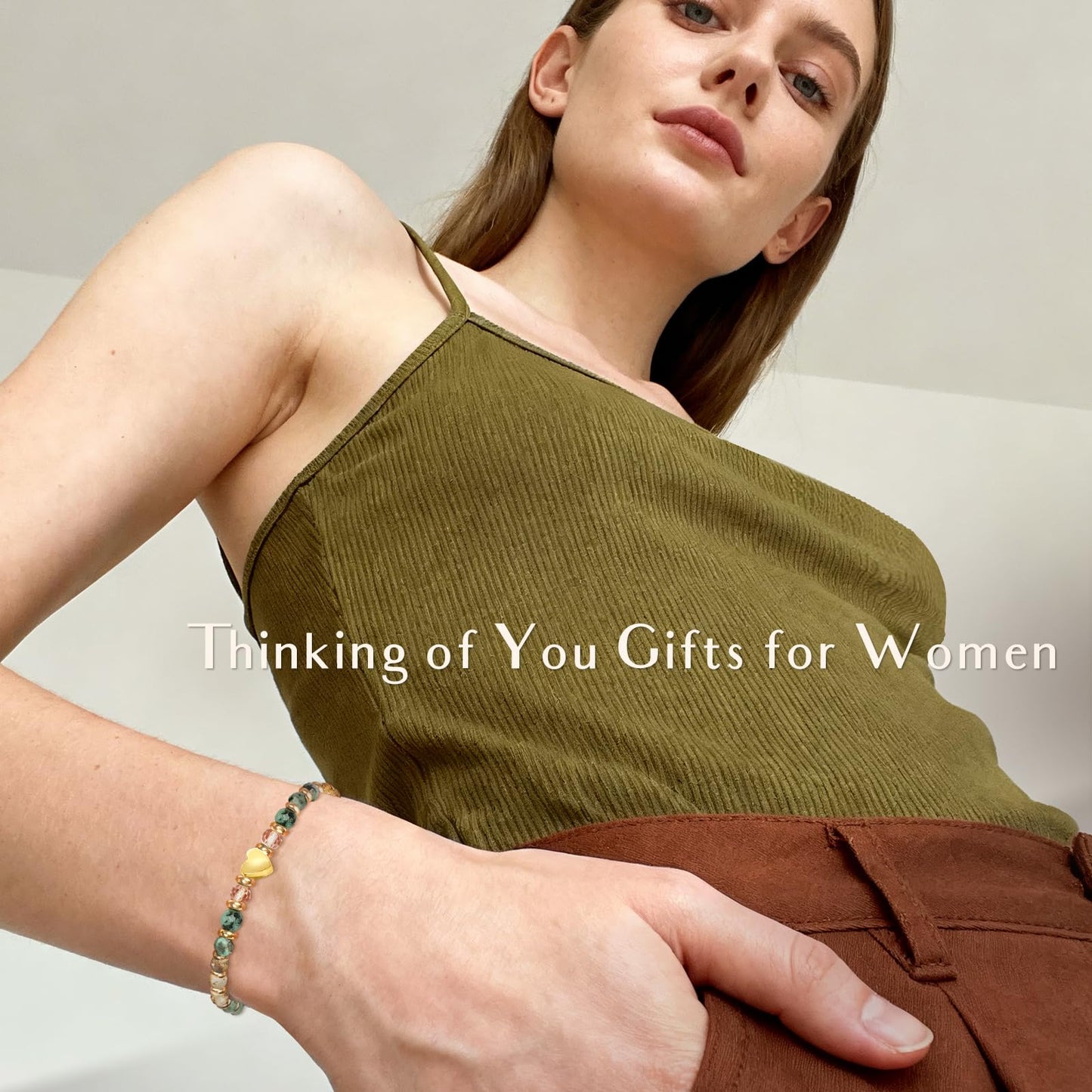 ZOKCC Inspirational Bracelets Gifts for Women: Healing Natural Stone Beads Bracelets - Birthday Mothers Day Gifts Thinking of you Get Well Soon Gift for Women Friends Sister Mom