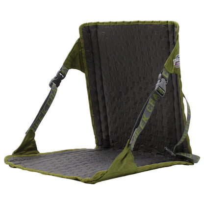 Crazy Creek HEX 2.0 Original Chair for Camping, Stadium Seating & More, Comfort on All Terrains, Adjustable Straps, Compact Design, Water-Resistant,Olive/Slate