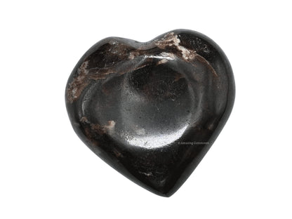 Amazing Gemstone Garnet Crystal Heart Palm Stone - Pocket Massage Worry Stone for Natural Body Chakra Balancing, Reiki Healing and Crystal Grid