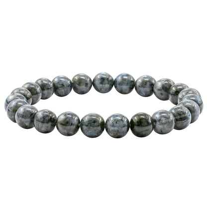 Amazing Gemstone Crystal Bracelet for Women Men's Gifts - Protection Healing Crystal Bracelet - 8mm Gemstone Beaded Stretchable Bracelet Pulseras Para Hombres Mujer Stocking Stuffers Mothers Day Gift (Larvikite)
