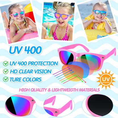 GIFTINBOX Pool Beach Summer Party Favors For Kids Ages 4-8- 122PCS Summer Beach Toys Include Beach Balls , Kids Sunglasses, Sand Buckets,Straws, For Pool Party Supplies,sand Toys