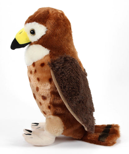 The Petting Zoo Red Tailed Hawk Stuffed Animal Plushie, Gifts for Kids, Wild Onez Zoo Animals, Hawk Plush Toy 12 inches
