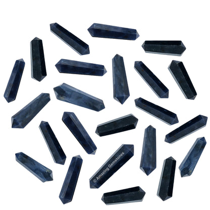 Amazing Gemstone Blue Aventurine Crystal Points Bulk Healing Crystals and Stones - Pack of 3 Double Terminated Healing Wand Point Bulk Crystals for Crafts, Crystal Grid, DIY Work - Premium Crystals