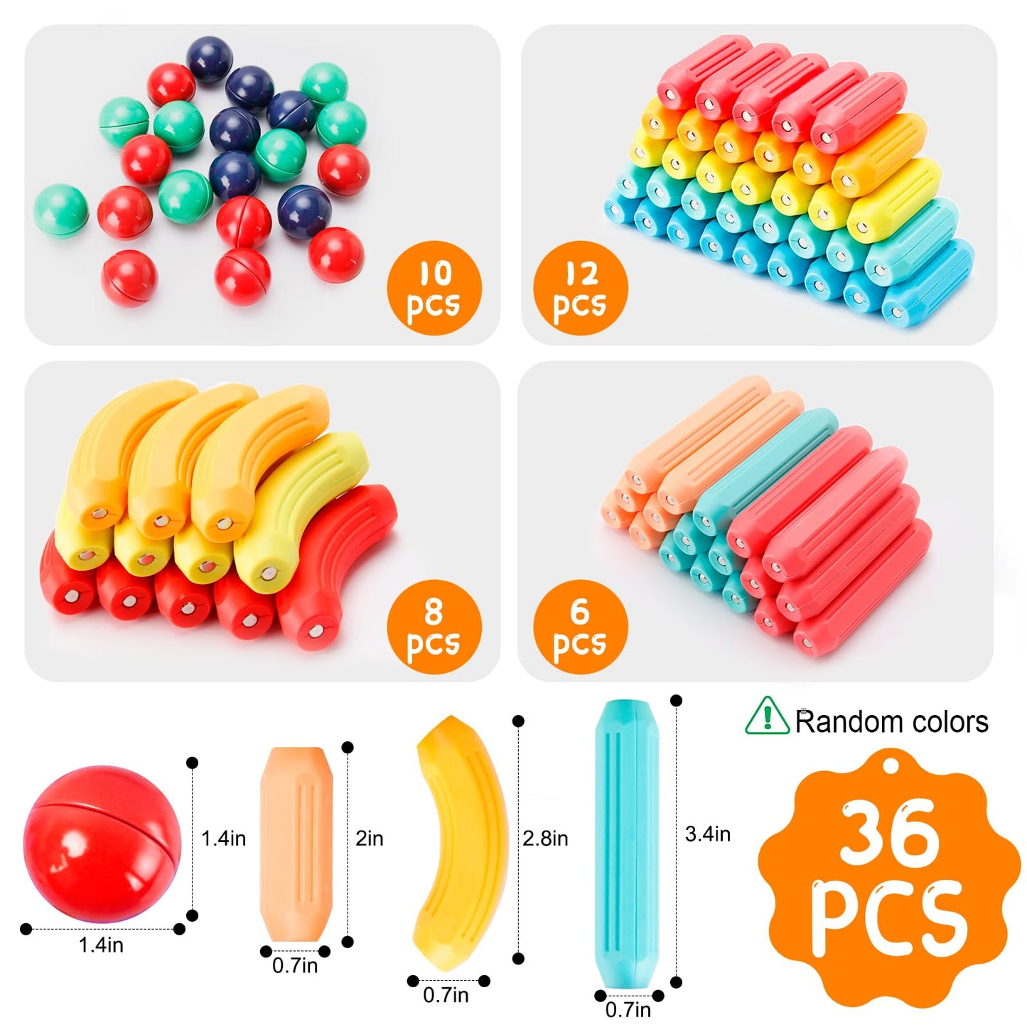 STEMTiles Magnetic Building Blocks Montessori Magnet Toys for Toddlers Kids, Preschool Learning STEM Sensory Toys for 3 Year Old Boys & Girls Gifts-Starter Set