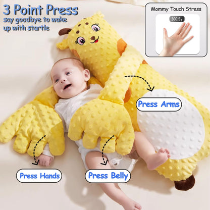 Joyfubabe Baby Soothers Toys, Cute Animal Plush Stuffed Doll Toy for Girls Boys, Plush Figure Soothing Toys for Home and Travel