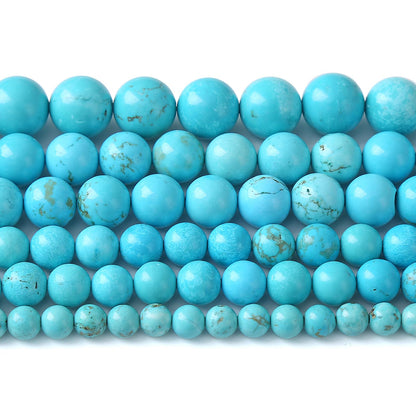 6MM 60PCS Natural Stone Turquoise Beads for Jewelry Making DIY Bracelet